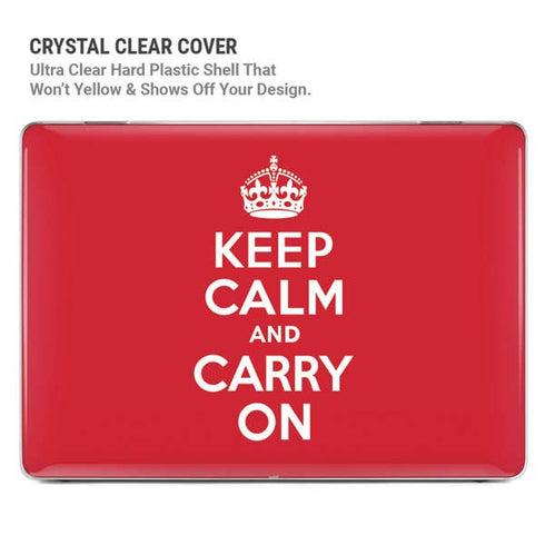 Keep Calm and Carry On MacBook Cases